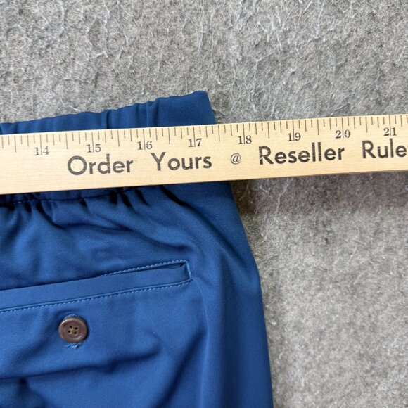 Bonobos Off Duty Pants Men L Blue 31" Elastic Waist Performance Tapered - Picture 11 of 16